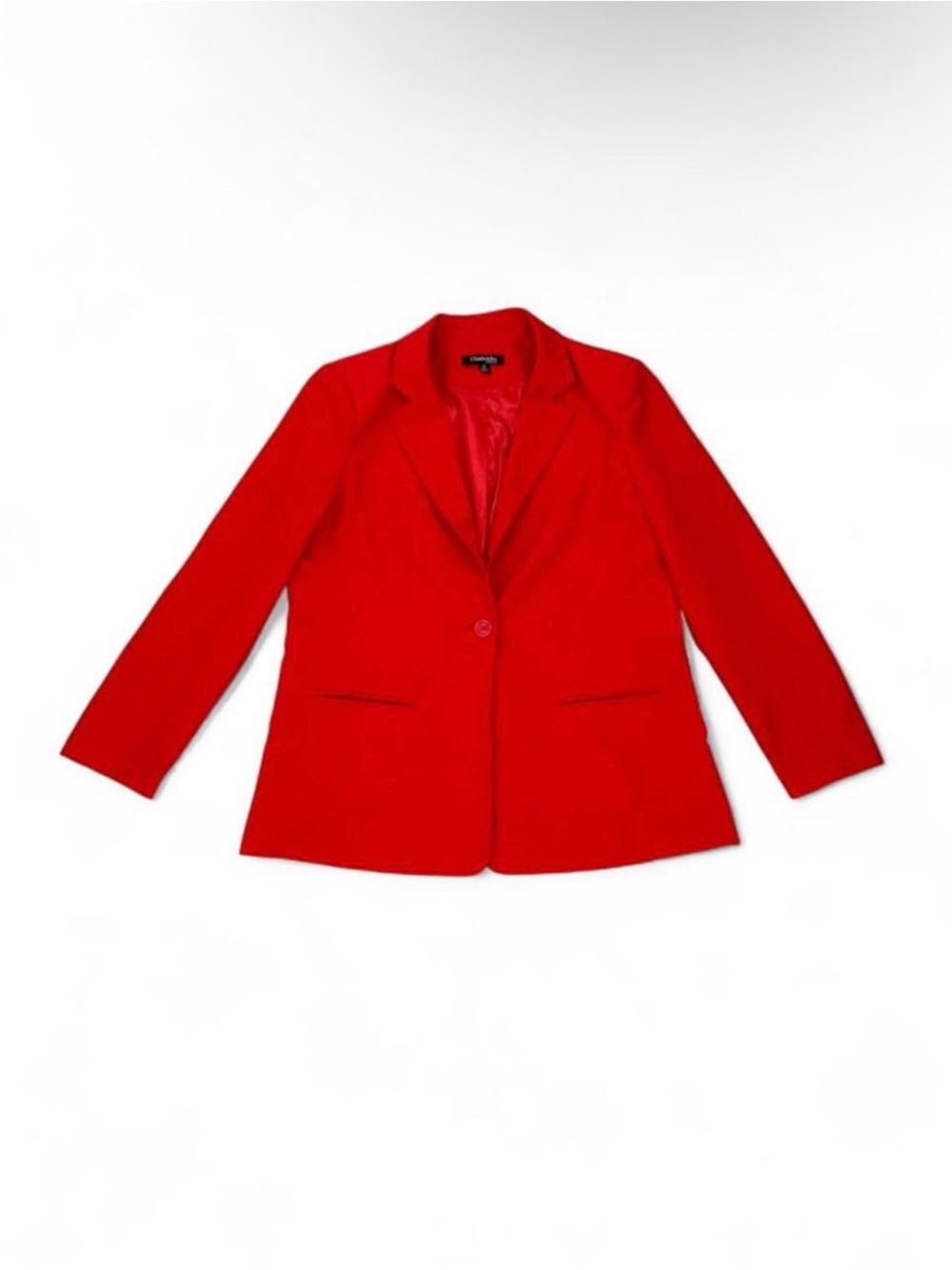 Chadwicks Vibrant Red Single-Button Women's Blazer